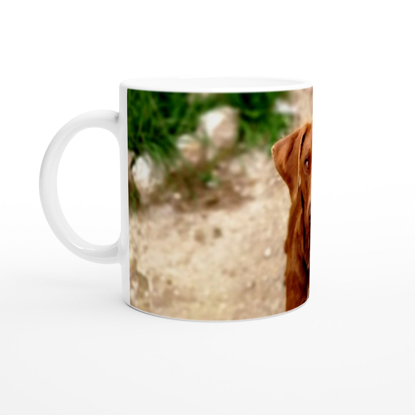 Taza de cerámica blanca de 11 oz, foto personalizable